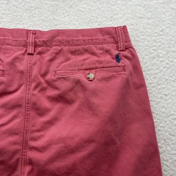 Polo Ralph Lauren Chino Pants Mens 32x31 (Tag 32x32) Red Twill Washed Out Preppy - Picture 6 of 12